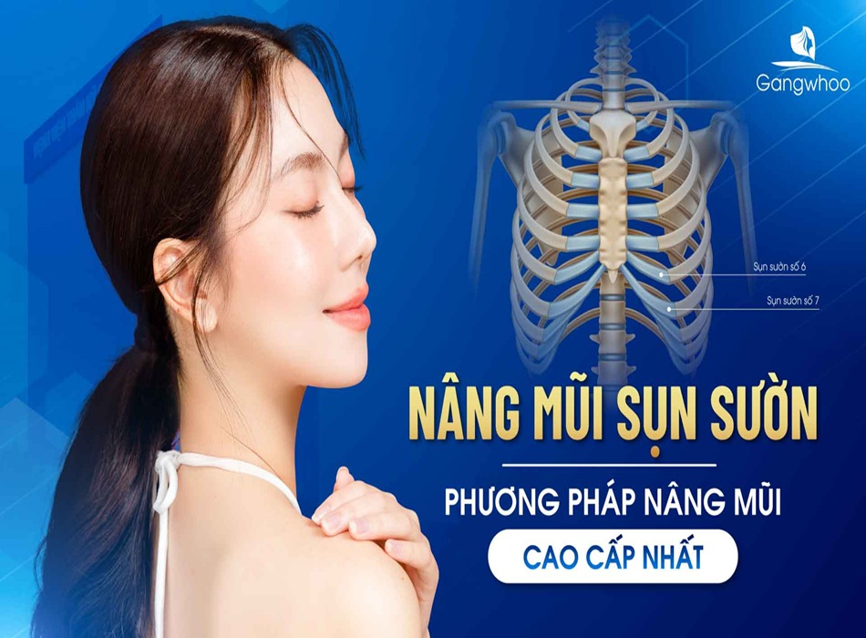 Nâng mũi sụn sườn đẹp tại Viện thẩm mỹ Gangwhoo