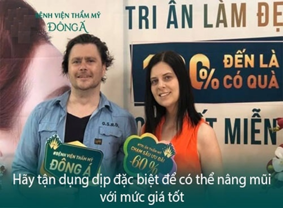 Nhiều ưu đãi hấp dẫn khi nâng mũi tại Đông Á