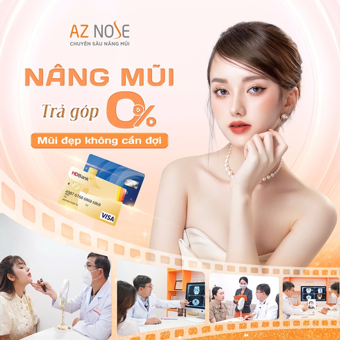 Trả góp 0% lãi suất tại AZ NOSE